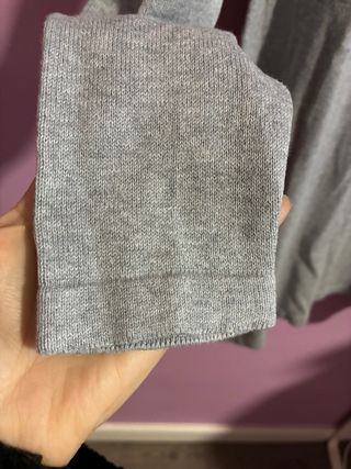 Vestido de punto gris