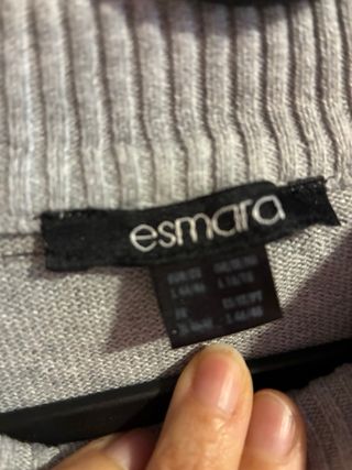 Vestido de punto gris