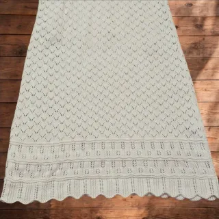 Vestido de punto calado