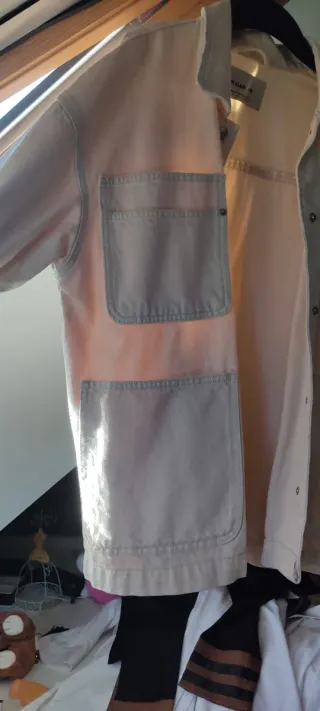 Chaqueta vaquera Pull&Bear beige Talla M