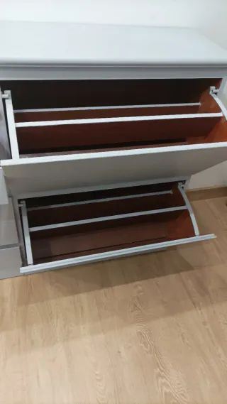 Zapatero Cajonera Gris