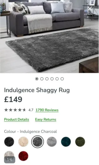 Alfombra gris de tela