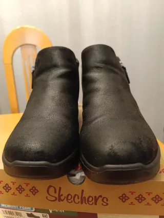 Botines Skechers Mujer Negro Talla 41