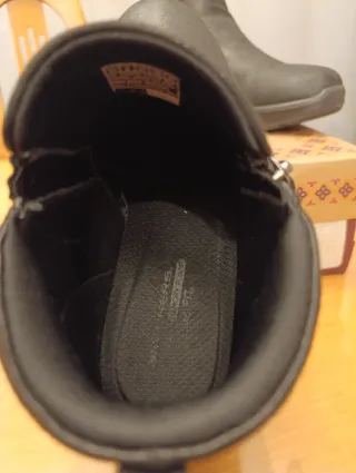 Botines Skechers Mujer Negro Talla 41