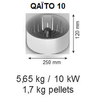 Quemador de pellets para chimenea Qaïto 10
