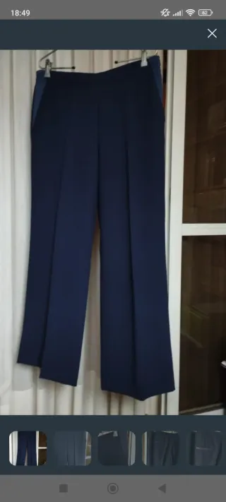 Pantalón Palazzo Zara Azul