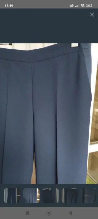 Pantalón Palazzo Zara Azul
