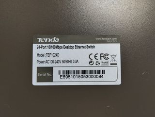 Tenda TEG1024D Conmutador Gigabit Ethernet 24 Puertos