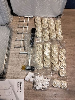 SONGMICS Mueble Zapatero Plástico, 10 Compartimentos para 40 Pares de Zapatos