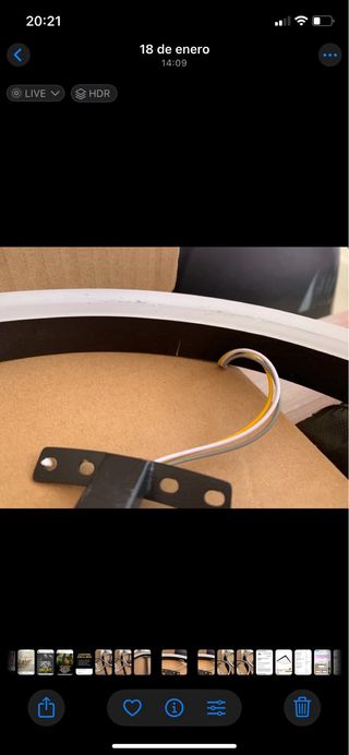 2 Plafones  LED Anillo Negro Minimalista