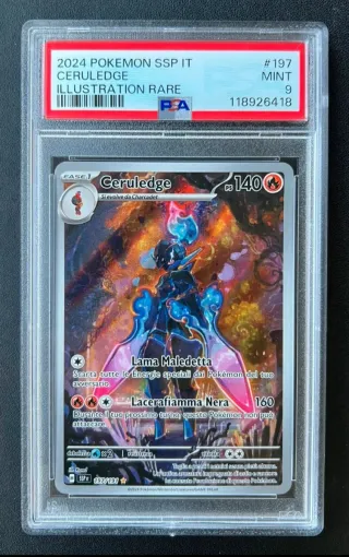 Ceruledge PSA 9 ITA Illustration Rare 197/191
