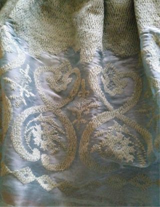 Vestido Blumarine verde claro tirando a azul