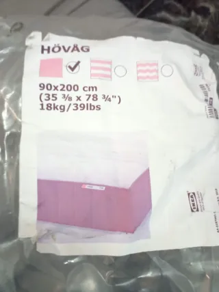 Colchón individual 90 cm  enrollable ikea