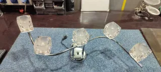 Lámpara de techo moderna cristal y metal