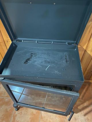 Chimenea Hierro Fundido Negra