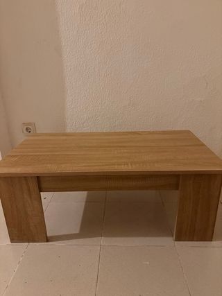 Mesa centro elevable madera en perfecto estado