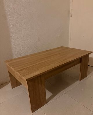 Mesa centro elevable madera en perfecto estado