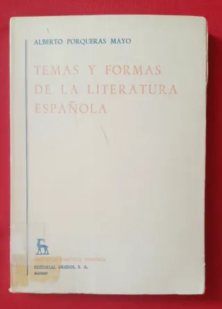 "Temas y formas de la literatura española"
