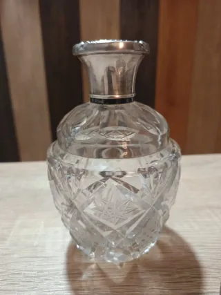 Set di toeletta in argento sterling e cristallo