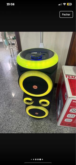 Coluna Bluetooth Nova na Caixa