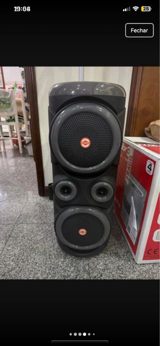 Coluna Bluetooth Nova na Caixa