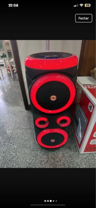 Coluna Bluetooth Nova na Caixa