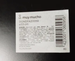 Bajoplatos  de Muy Mucho blancos 33 cm.