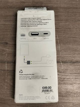 Adaptador Lightning a USB 3 Apple