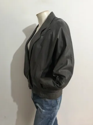 Chaqueta de cuero retro