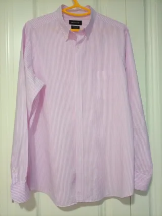 Camisa Massimo Dutti Rayas Rosas