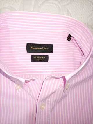 Camisa Massimo Dutti Rayas Rosas