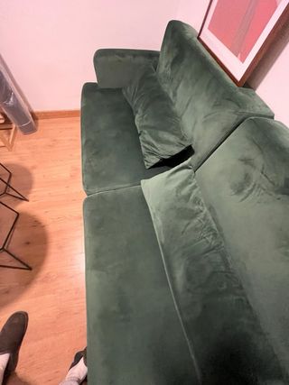 Divano Letto Verde in Velluto Maisons du Monde