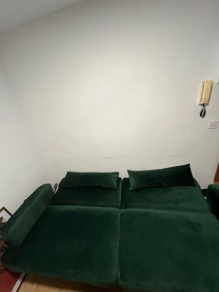 Divano Letto Verde in Velluto Maisons du Monde