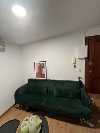 Divano Letto Verde in Velluto Maisons du Monde