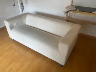 Sofá 2 plazas blanco