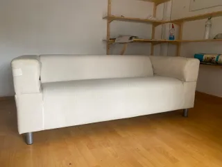 Sofá 2 plazas blanco