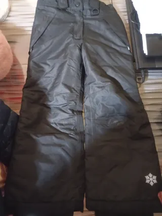Pantalón de nieve para niños negro
