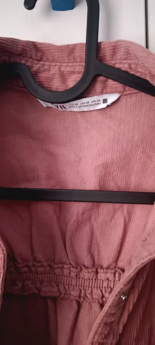 Camisa de pana Zara rosa