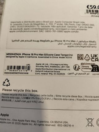 Apple Funda de silicona con MagSafe para el iPhone 16 Pro Max - Mandarina