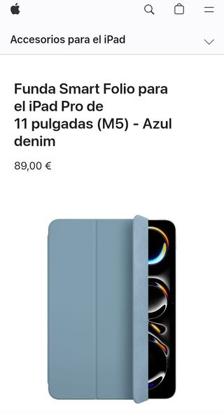 Apple Funda Smart Folio para el iPad Pro de 11 pulgadas (M5) - Azul denim