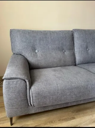 Sofá gris de tela decowood Tela antimancha