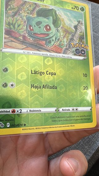 Cartas Pokémon GO