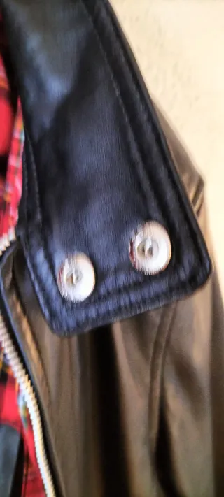 Cazadora Cuero Harrington Hombre XL Negra