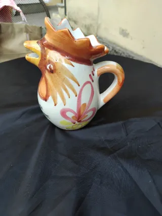 Brocca gallo ceramica Ricordo di Eraclea Mare