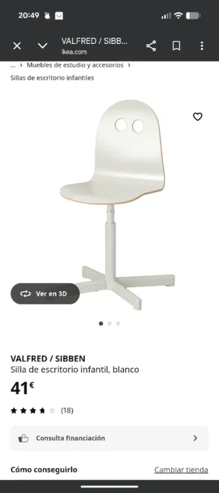 Escritorio y silla infantil