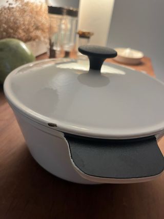 Cacerola Hierro Fundido Blanca