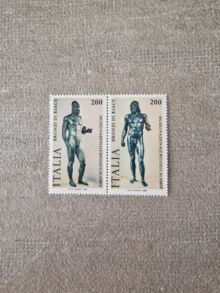 Set francobolli Bronzi di Riace Italia