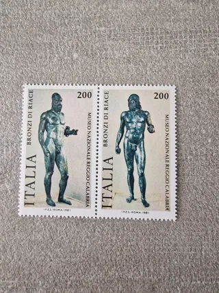 Set francobolli Bronzi di Riace Italia