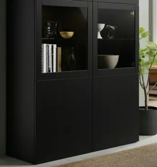 Mueble salón Bestå color wengue