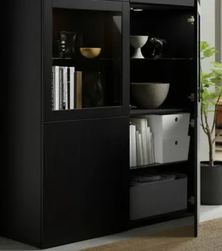 Mueble salón Bestå color wengue